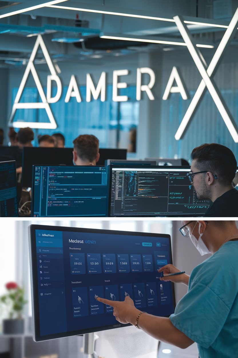 a photo of a modern tech company building damerax medavana